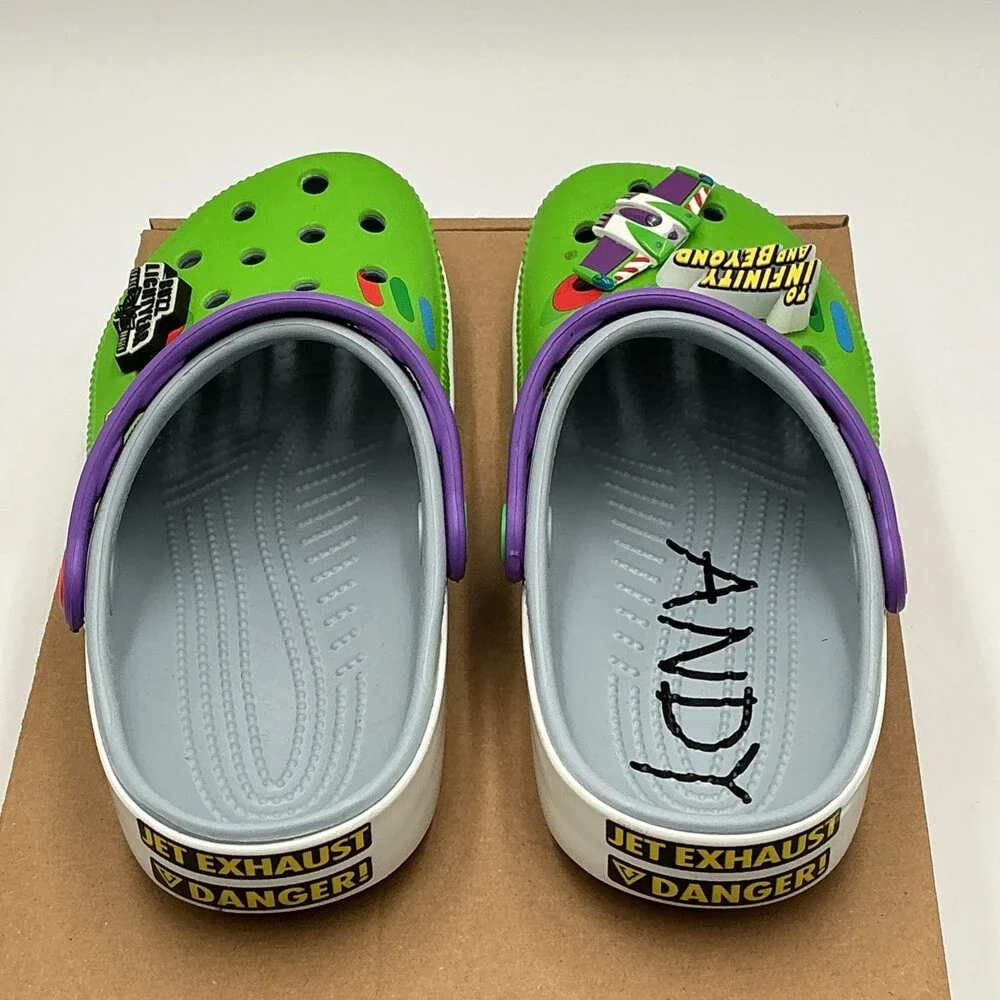 Crocs Toy Story Buzz Lightyear Classic Clogs Size Men’s 3 Green Ebay3659 - Picture 4 of 5